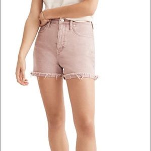 Madewell High Waist Short Vintage Mauve Size 29